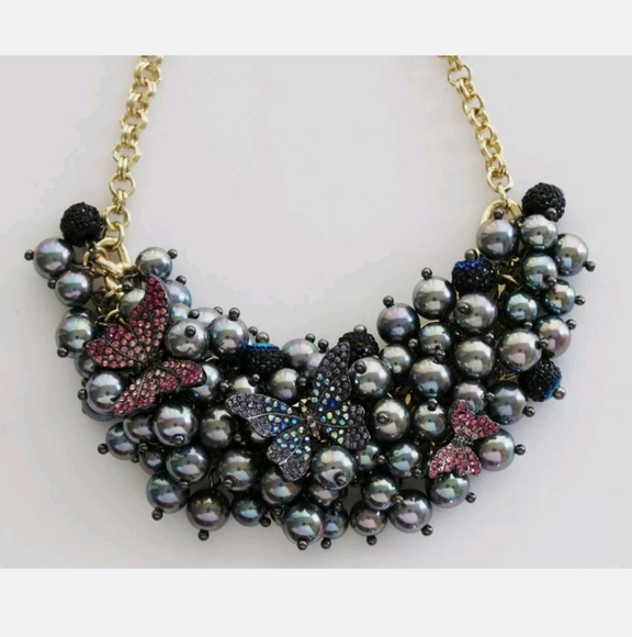 Nwt- Betsey Johnson full frontal butterfly beads - Picture 3 of 4